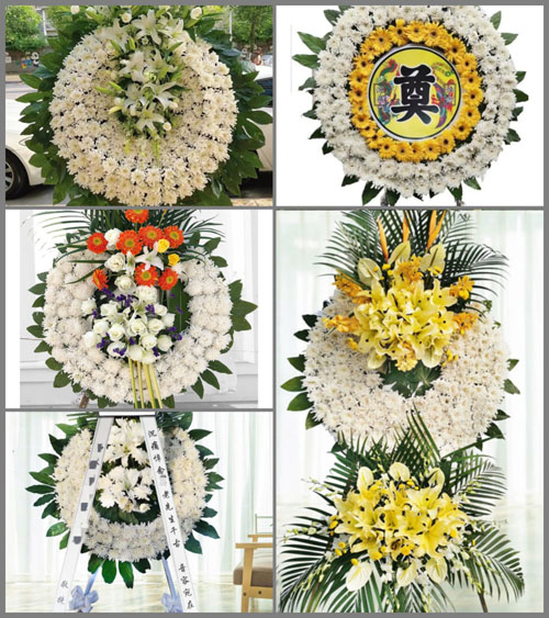 山西晋中寿阳县平头镇南庄村花圈速递